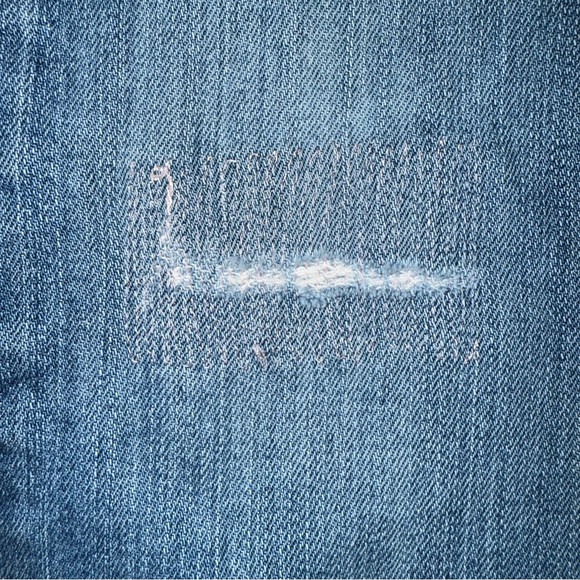 Lucky Brand Lil Maggie Peace Embroidered Flare Low Rise Jeans Size 12 31 - Picture 10 of 10